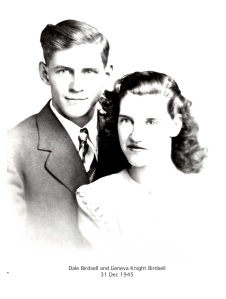Dale and Geneva Birdsell on their wedding day.
