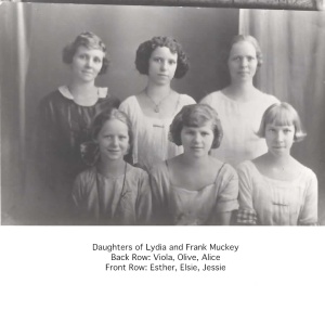 Daughters of Lydia and Frank Muckey. Photograph obtained from the estate of Dale and Geneva Birdsell